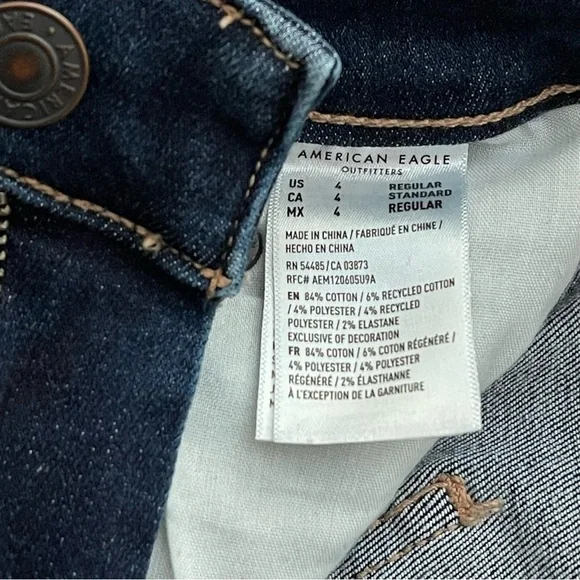 American Eagle Next Level Stretch High Rise Skinny Jeans Size 4 - Picture 15 of 16
